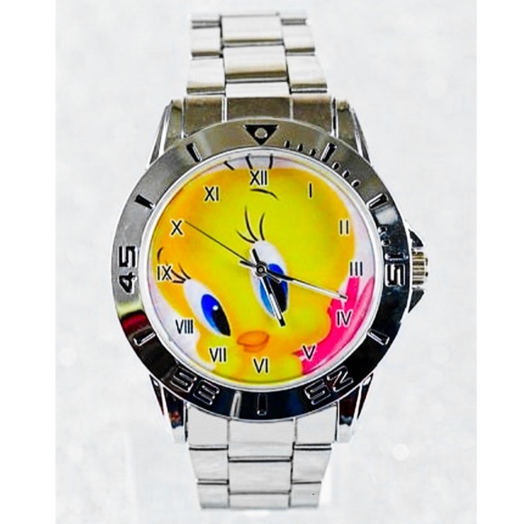 Tweety Bird Stainless Steel Analog Watch NWT - Picture 4 of 5